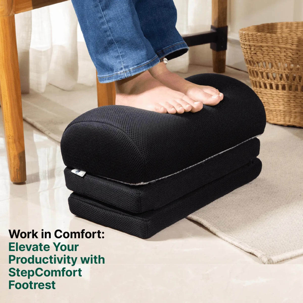 StepComfort Arch Footrest - Foot Rest Cushion - The White Willow