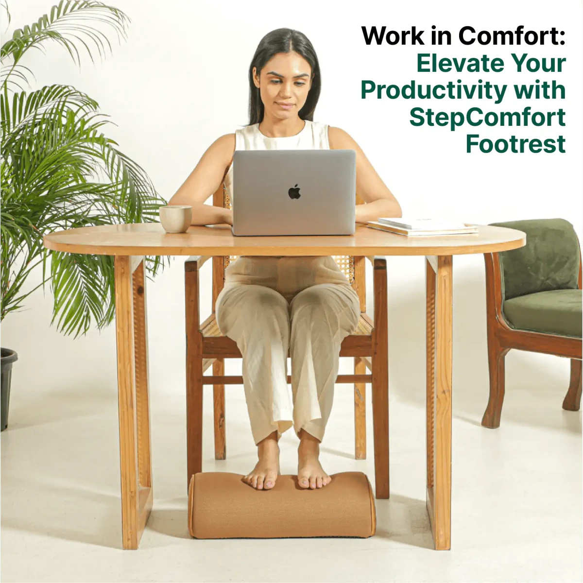 StepComfort Arch Footrest - Foot Rest Cushion - The White Willow