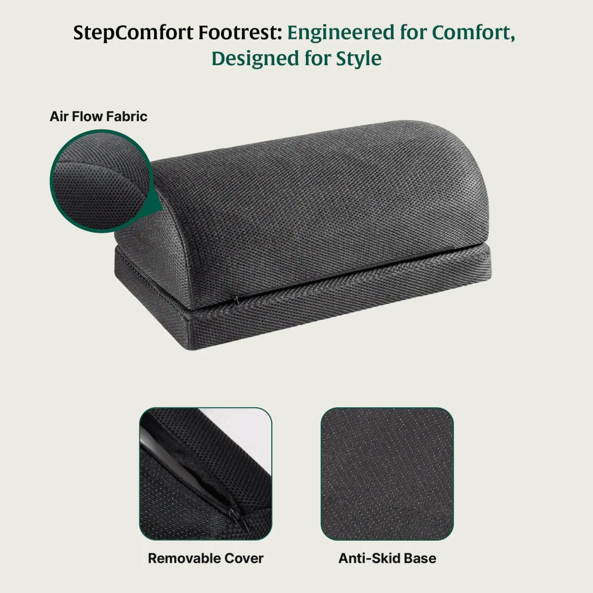 StepComfort Arch Footrest Foot Rest Cushion The White Willow 