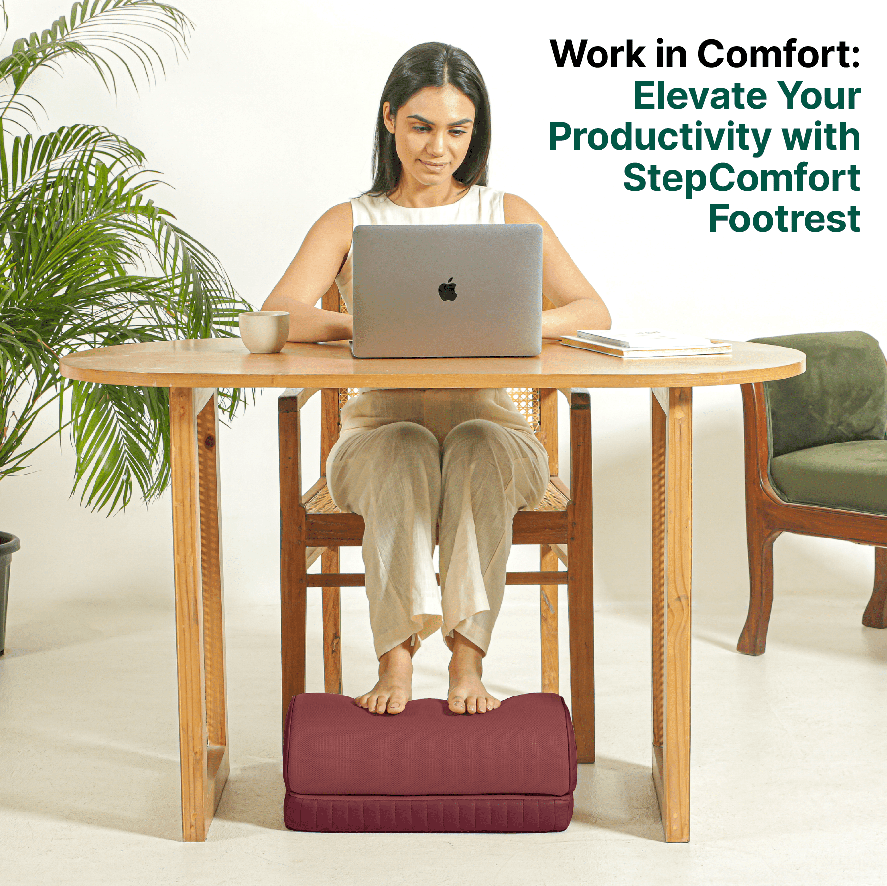 StepComfort Arch Footrest Foot Rest Cushion The White Willow 