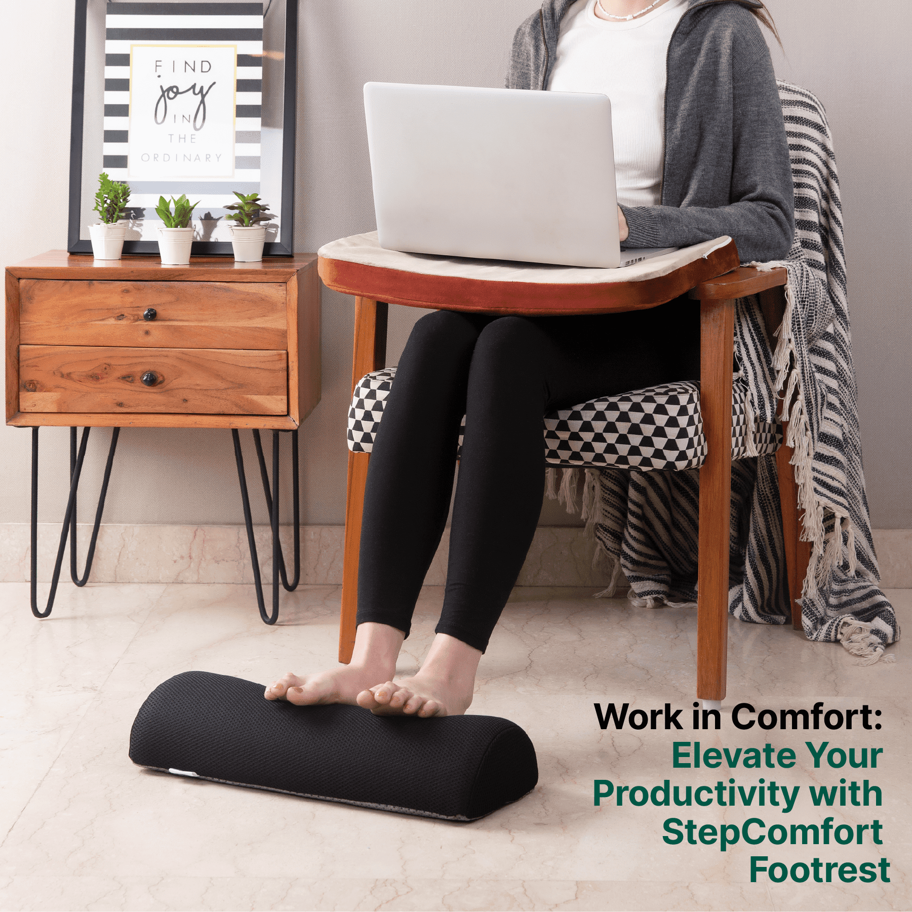StepComfort Arch Footrest Foot Rest Cushion The White Willow 