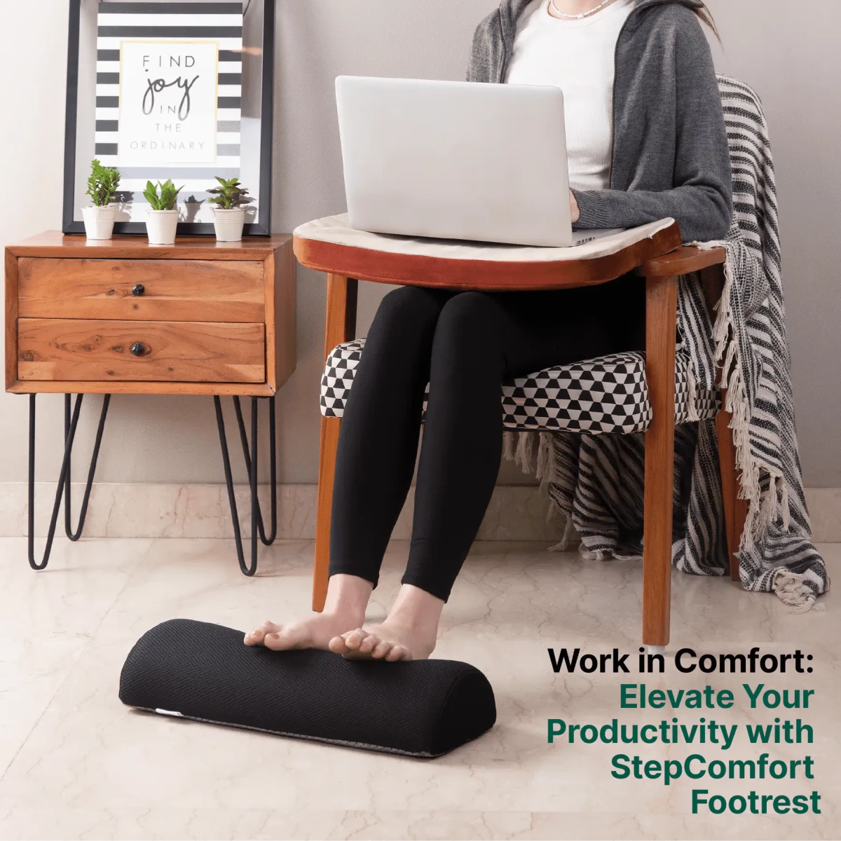 StepComfort Arch Footrest - Foot Rest Cushion - The White Willow