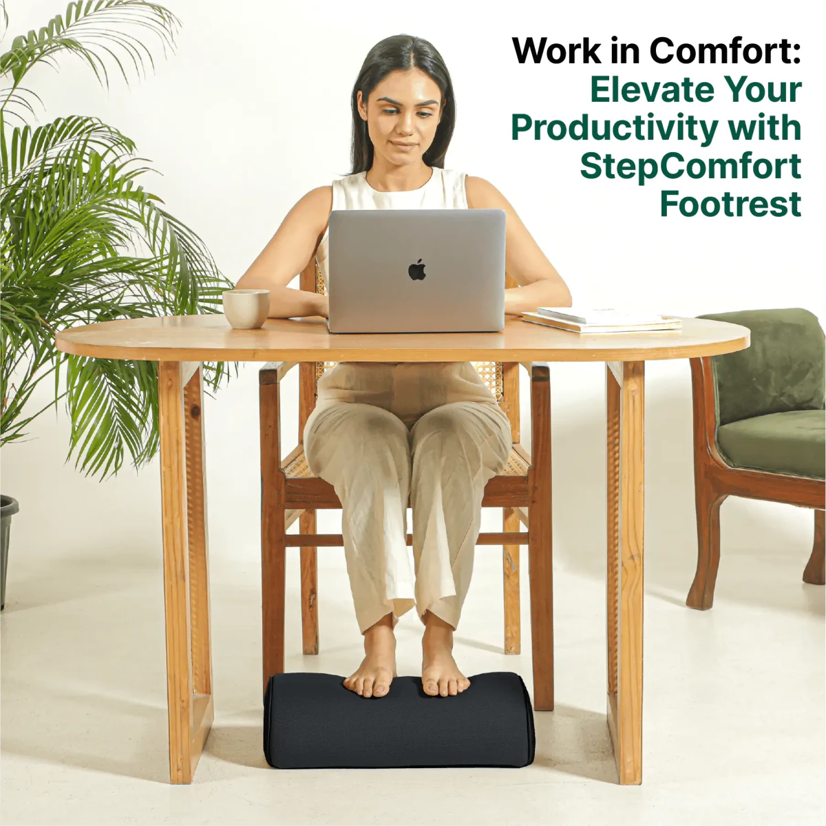 StepComfort Arch Footrest - Foot Rest Cushion - The White Willow
