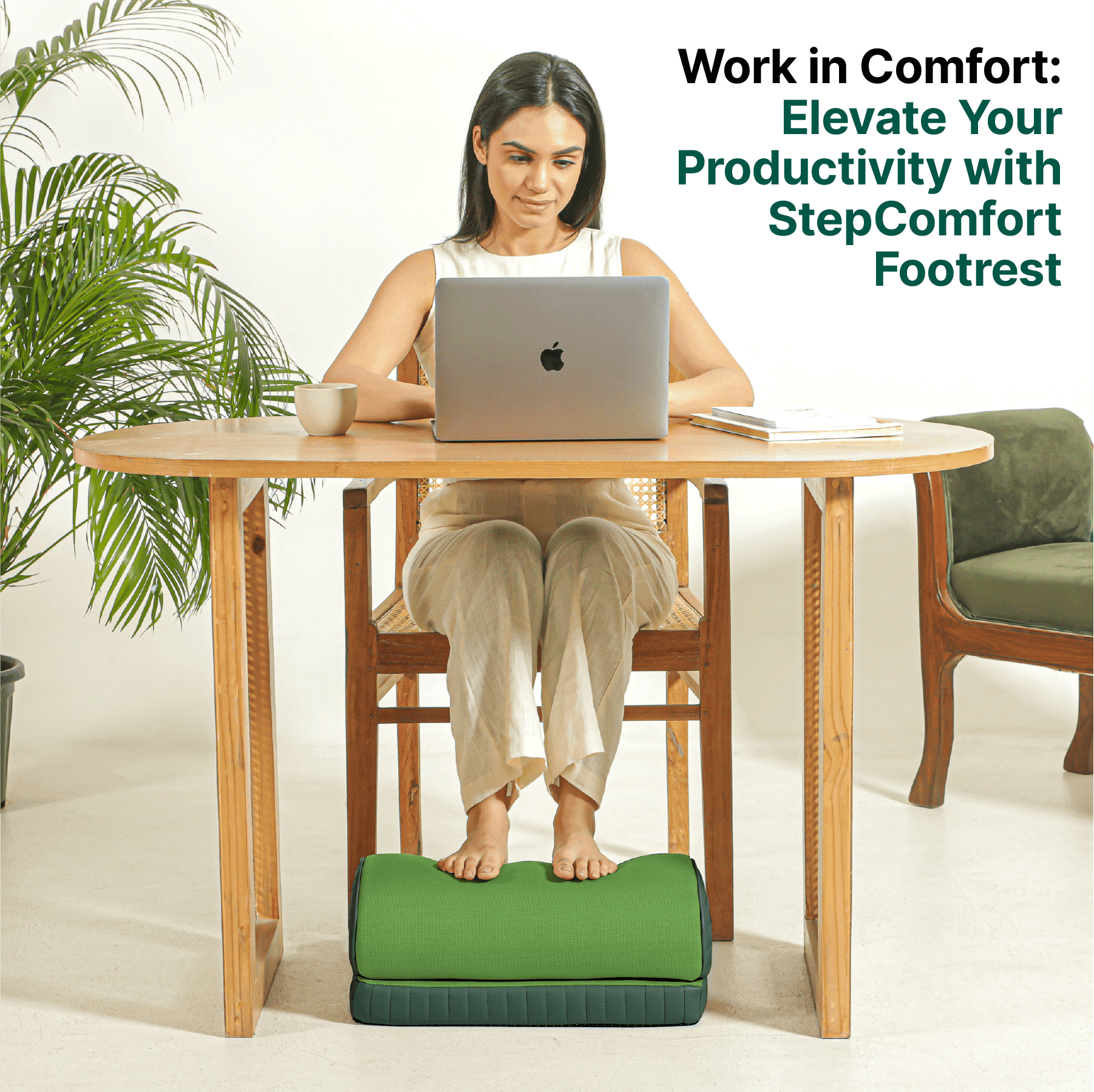 StepComfort Arch Footrest Foot Rest Cushion The White Willow 