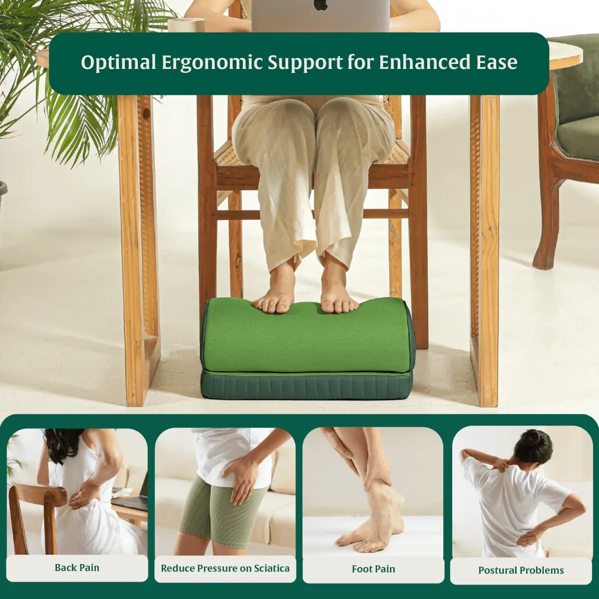 StepComfort Arch Footrest Foot Rest Cushion The White Willow 
