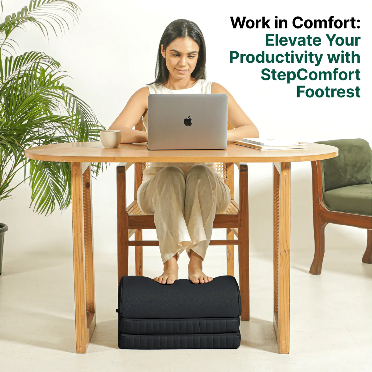 StepComfort Arch Footrest - Foot Rest Cushion - The White Willow
