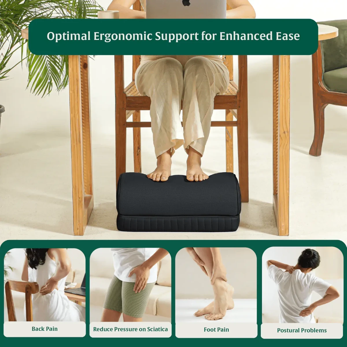 StepComfort Arch Footrest Foot Rest Cushion The White Willow 
