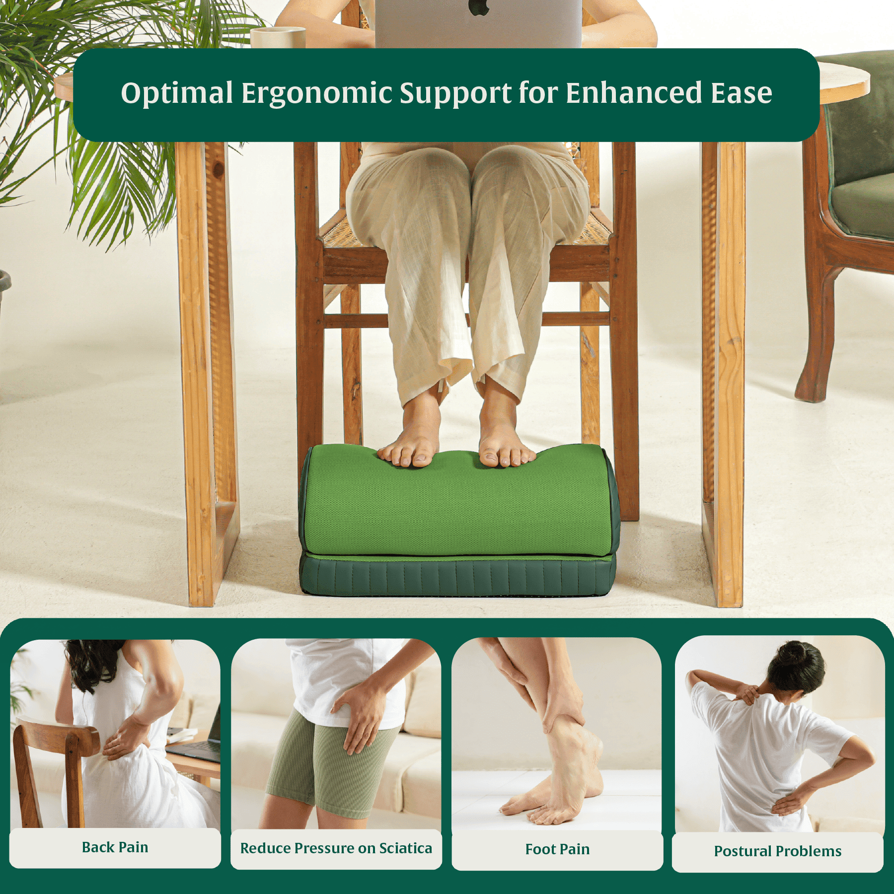StepComfort Arch Footrest Foot Rest Cushion The White Willow 