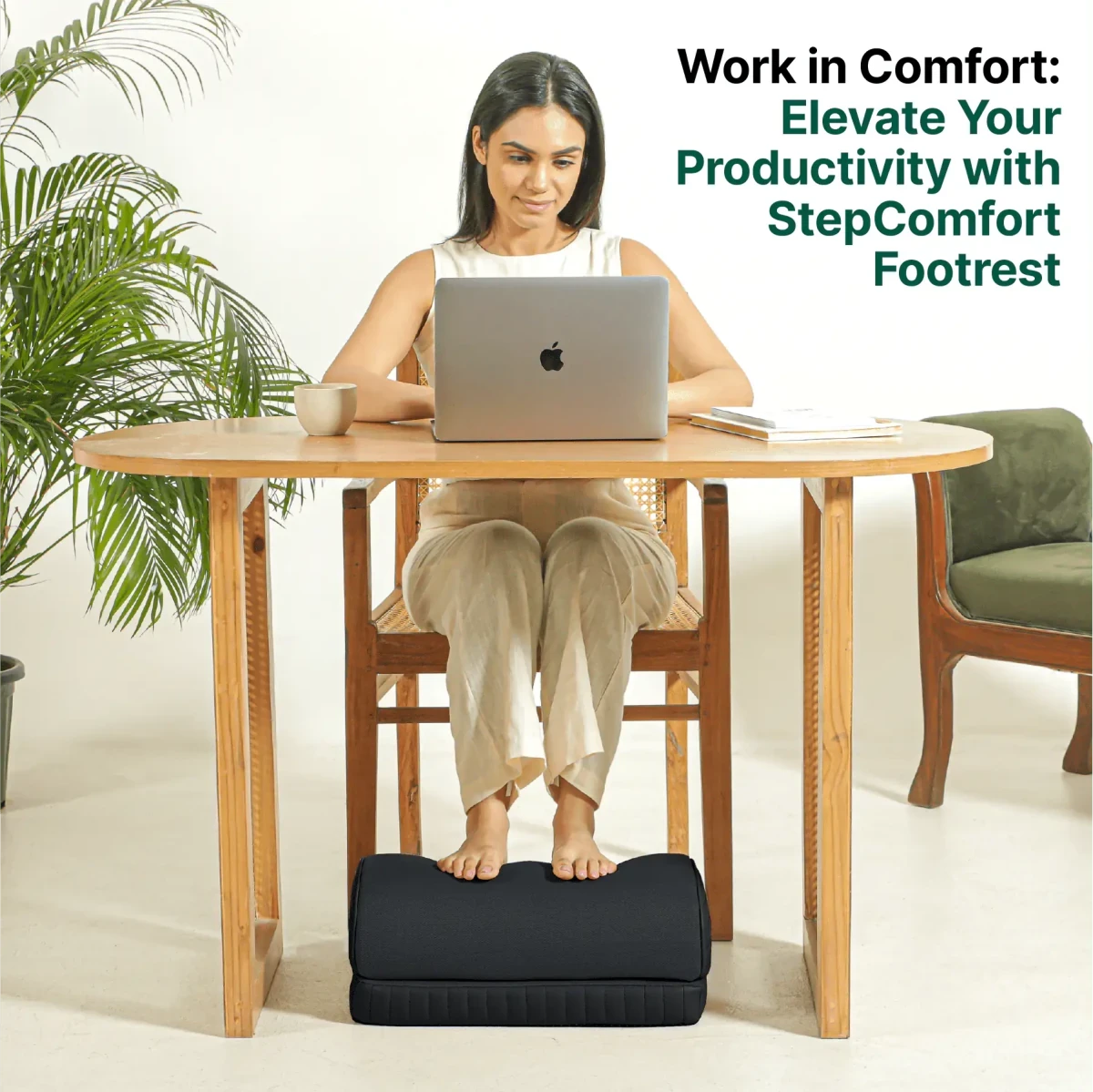 StepComfort Arch Footrest Foot Rest Cushion The White Willow 
