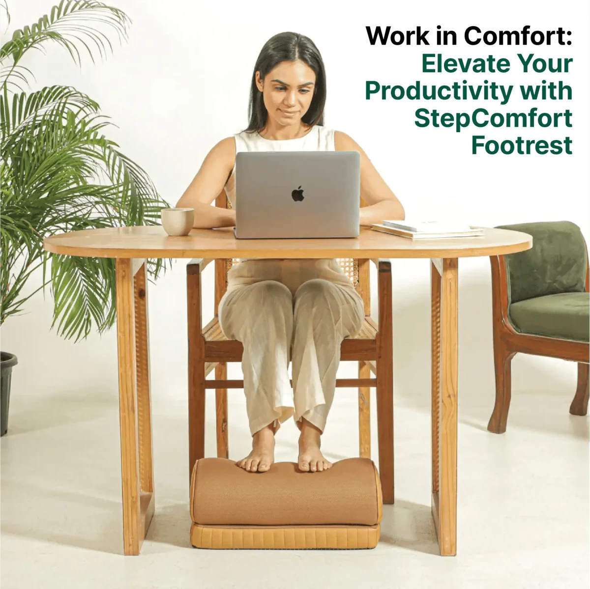 StepComfort Arch Footrest Foot Rest Cushion The White Willow 