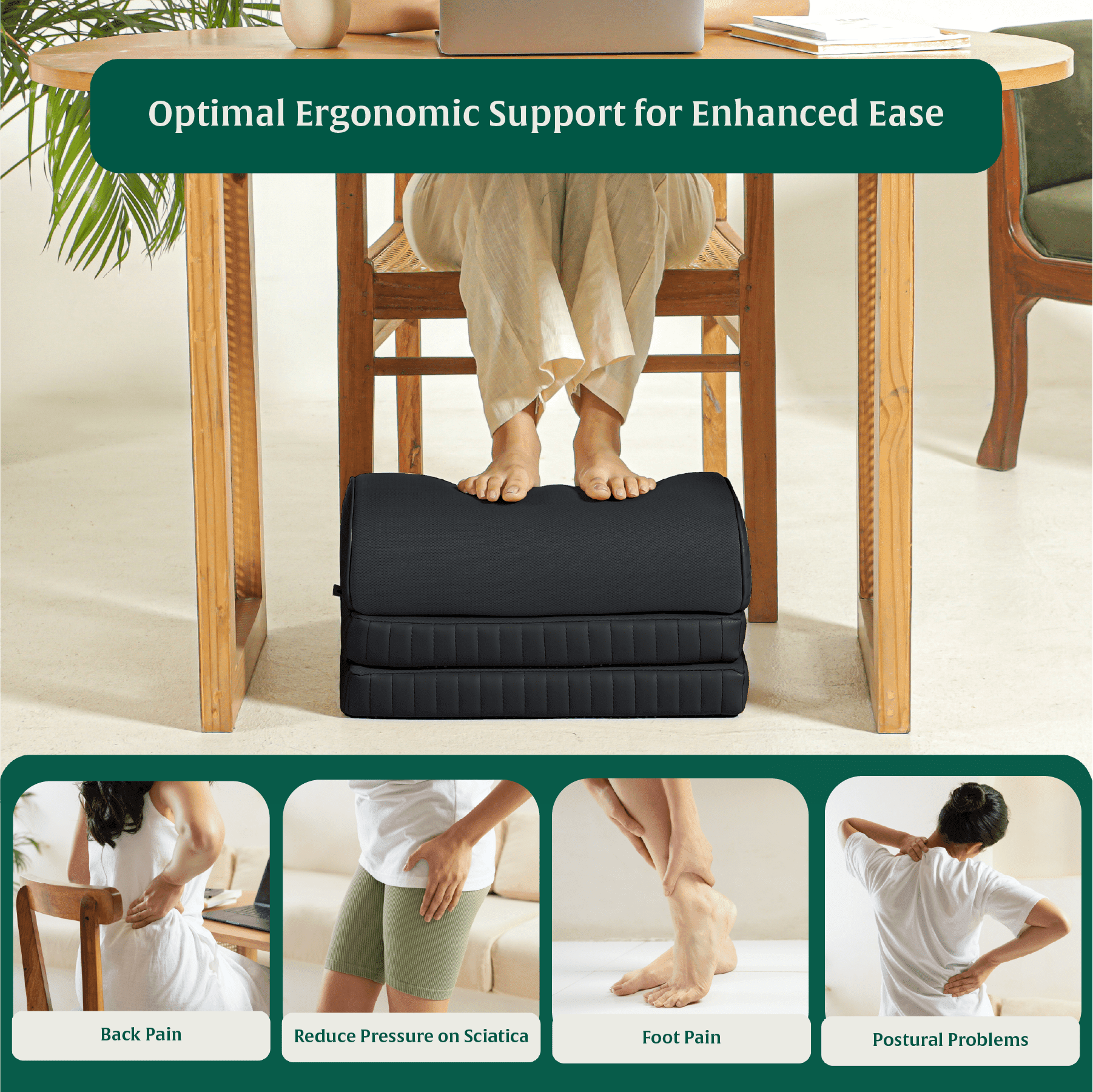 StepComfort Arch Footrest Foot Rest Cushion The White Willow 