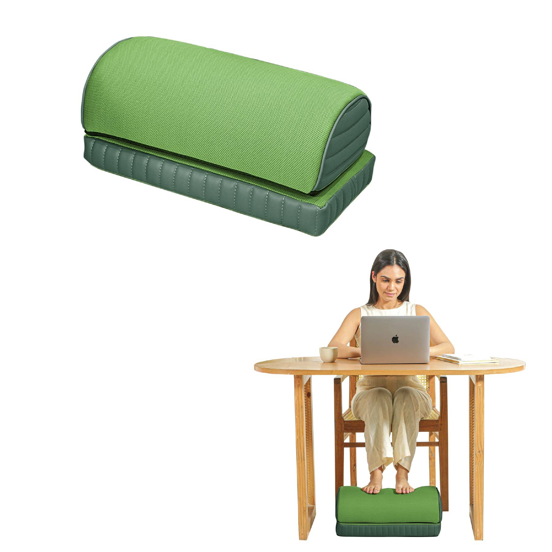 StepComfort Arch Footrest Foot Rest Cushion The White Willow Adjustable Footrest- 2 layers Forest 