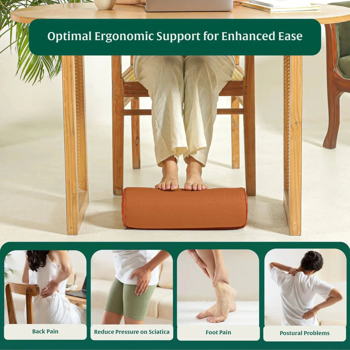 StepComfort Curve Footrest Foot Rest Cushion The White Willow 