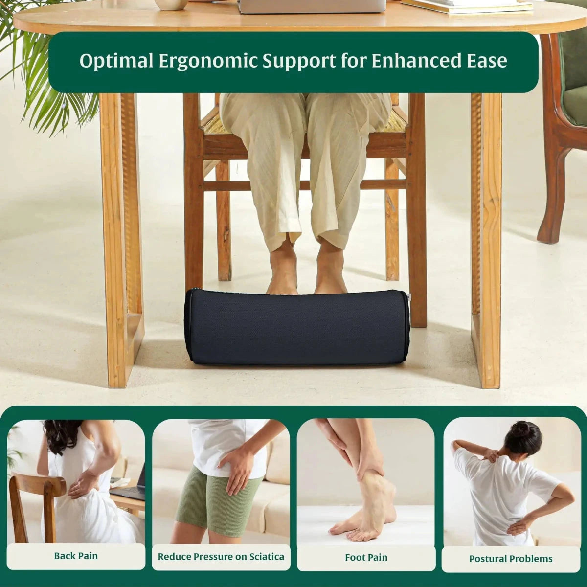 StepComfort Curve Footrest Foot Rest Cushion The White Willow 