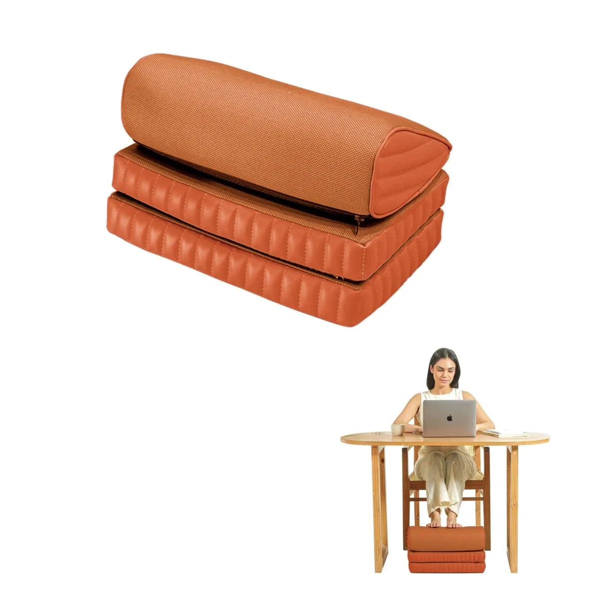 StepComfort Curve Footrest - Foot Rest Cushion - The White Willow