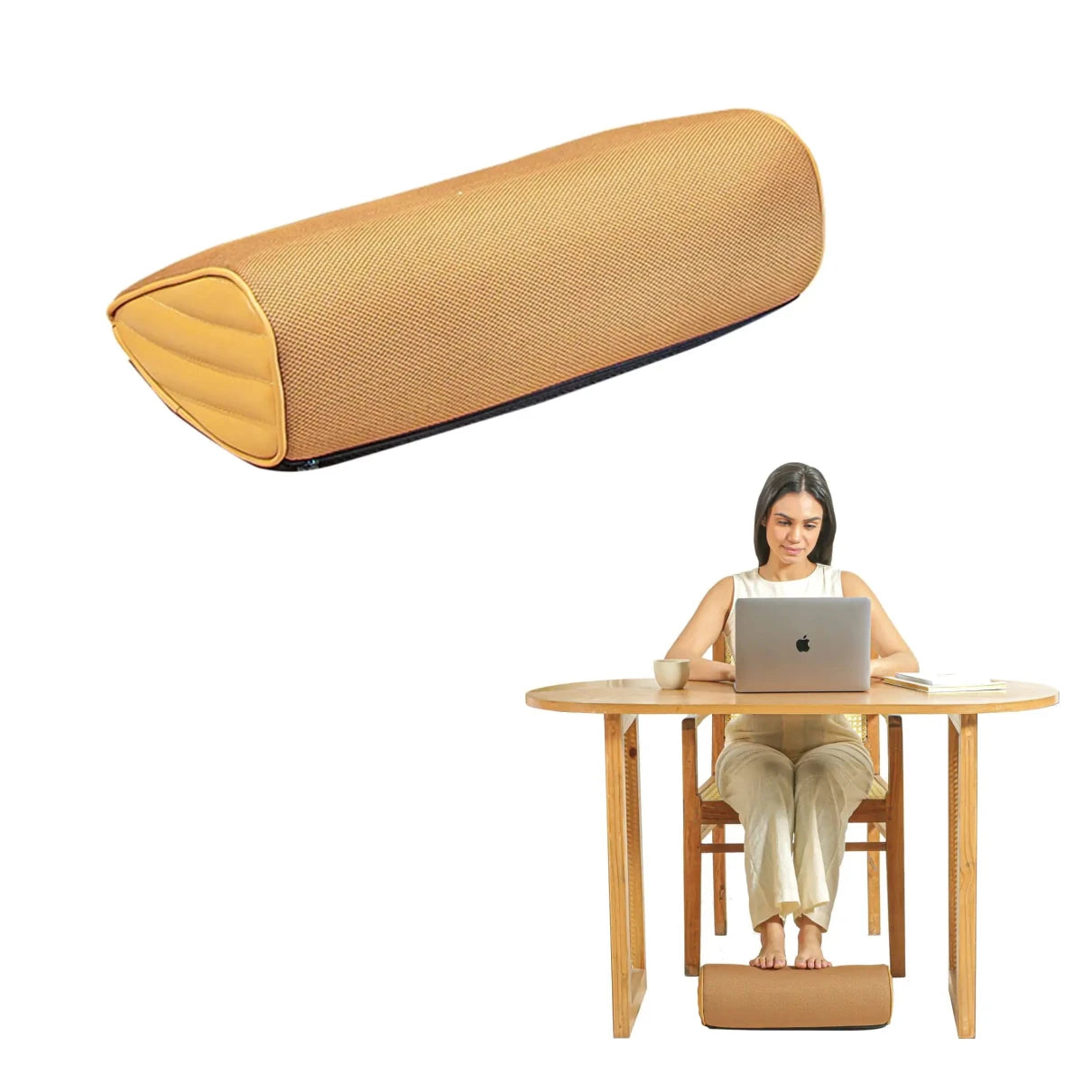 StepComfort Curve Footrest - Foot Rest Cushion - The White Willow