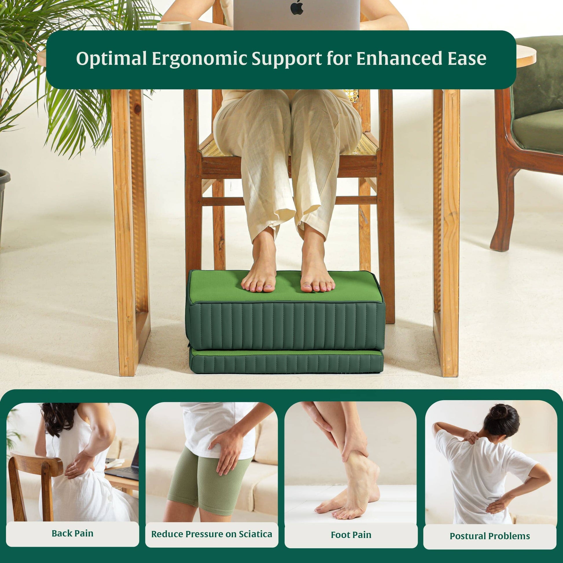 StepComfort Platform Footrest Foot Rest Cushion The White Willow 