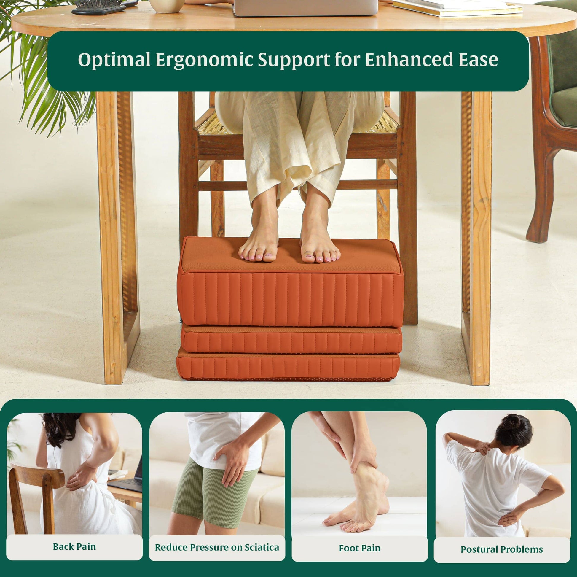 StepComfort Platform Footrest Foot Rest Cushion The White Willow 
