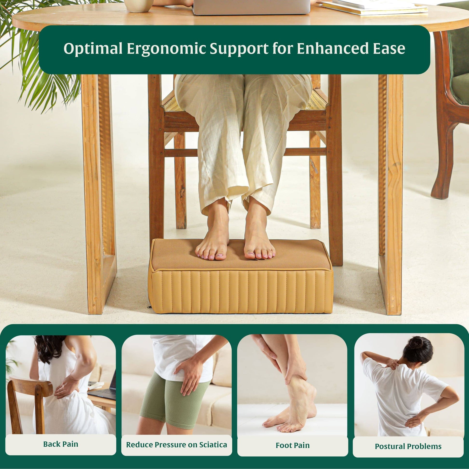 StepComfort Platform Footrest Foot Rest Cushion The White Willow 