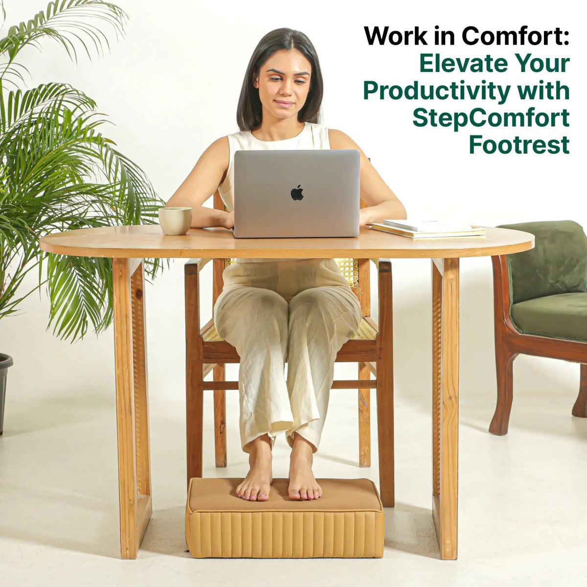 StepComfort Platform Footrest - Foot Rest Cushion - The White Willow