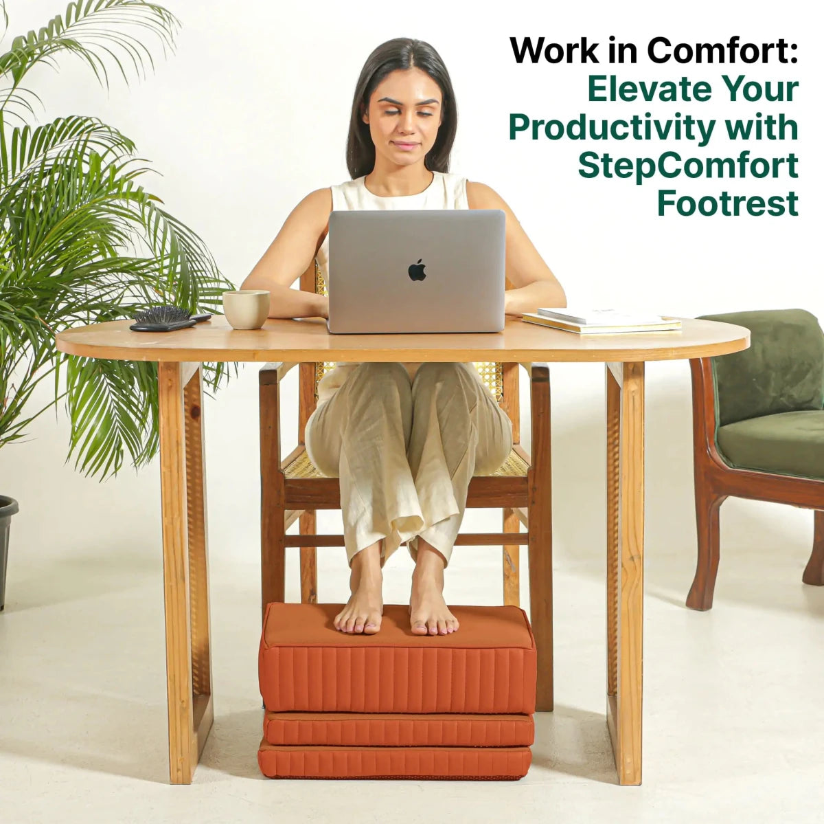 StepComfort Platform Footrest - Foot Rest Cushion - The White Willow