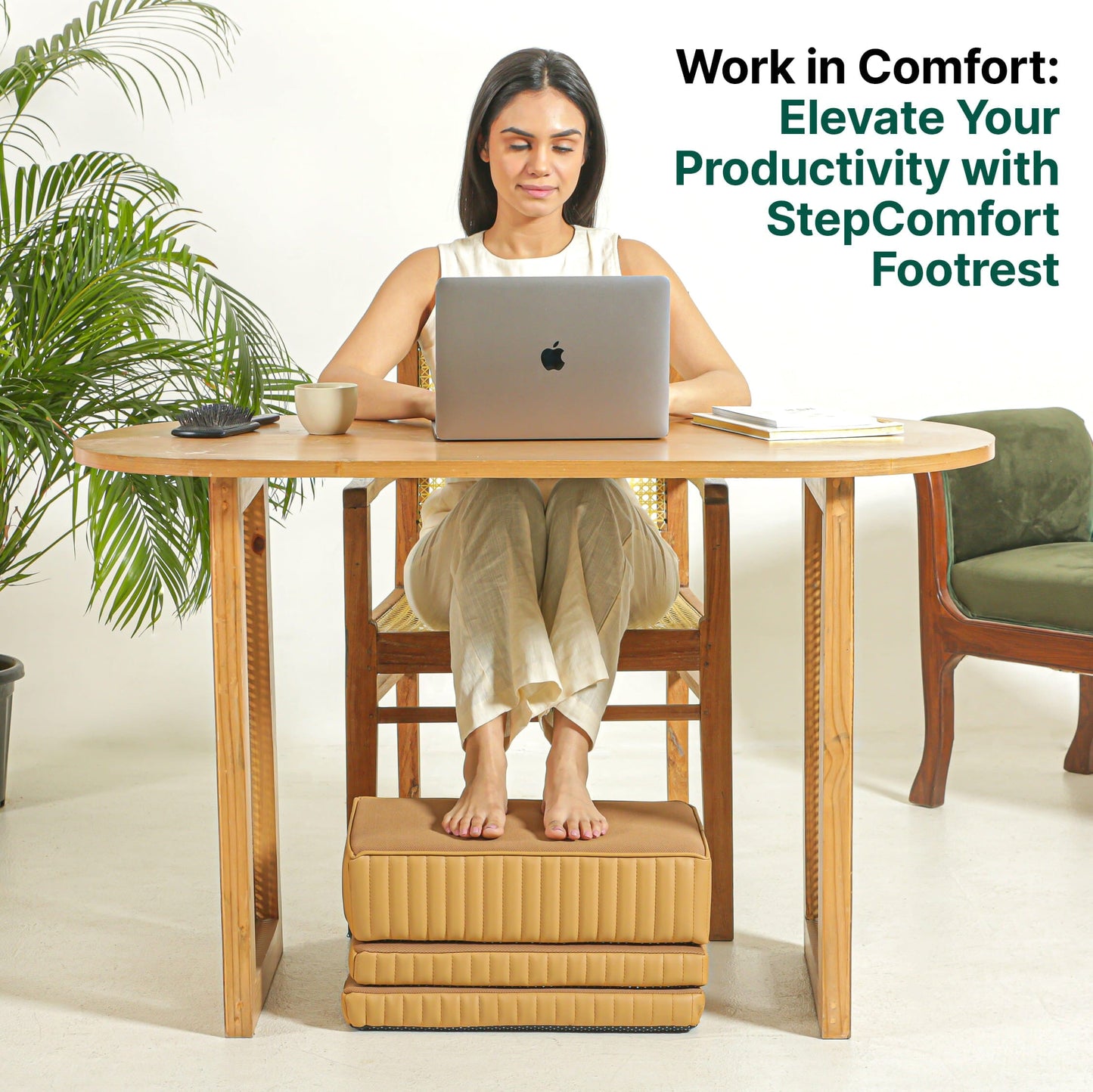 StepComfort Platform Footrest Foot Rest Cushion The White Willow 