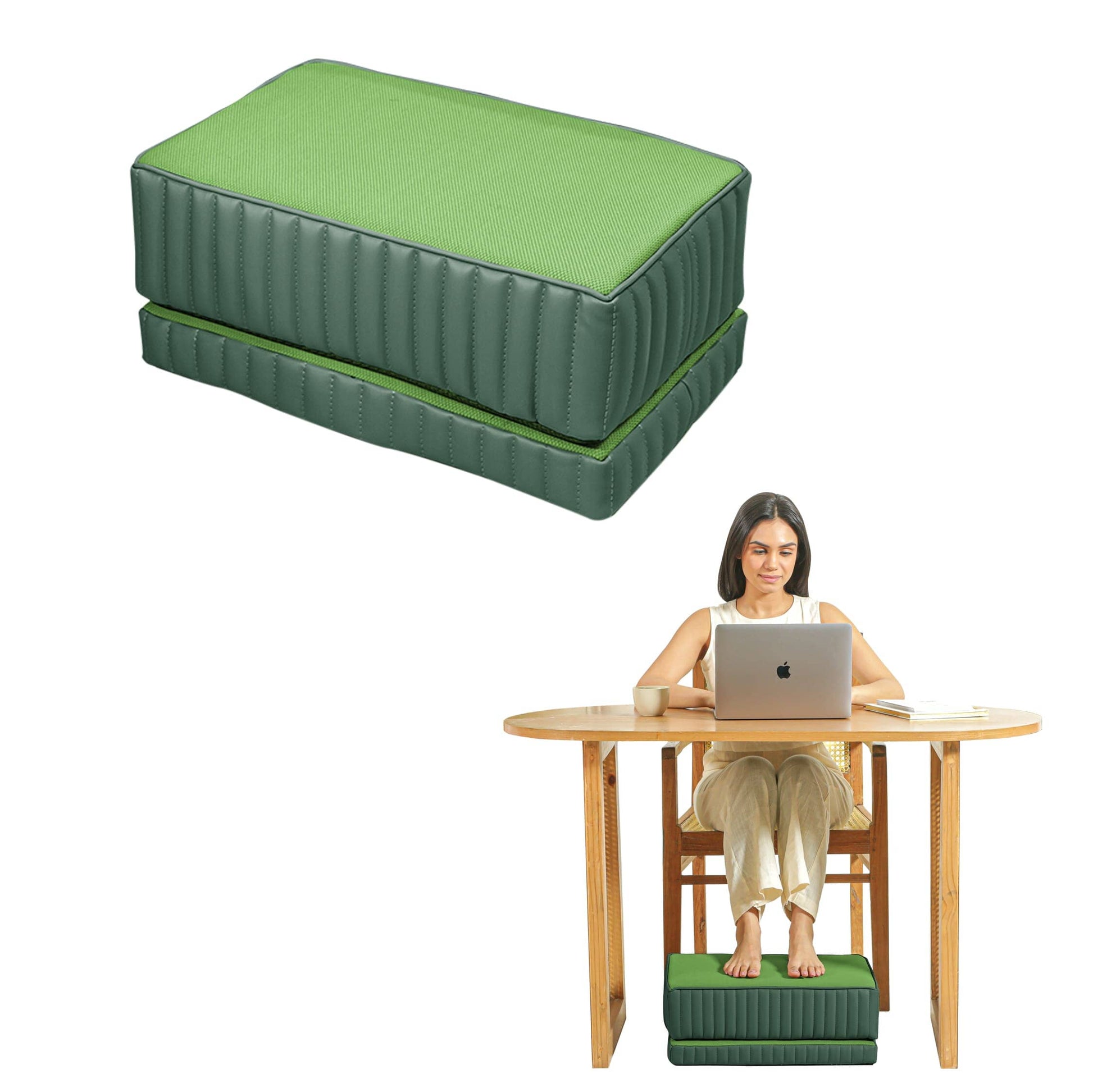 StepComfort Platform Footrest Foot Rest Cushion The White Willow Adjustable Footrest- 2 Layers Forest 