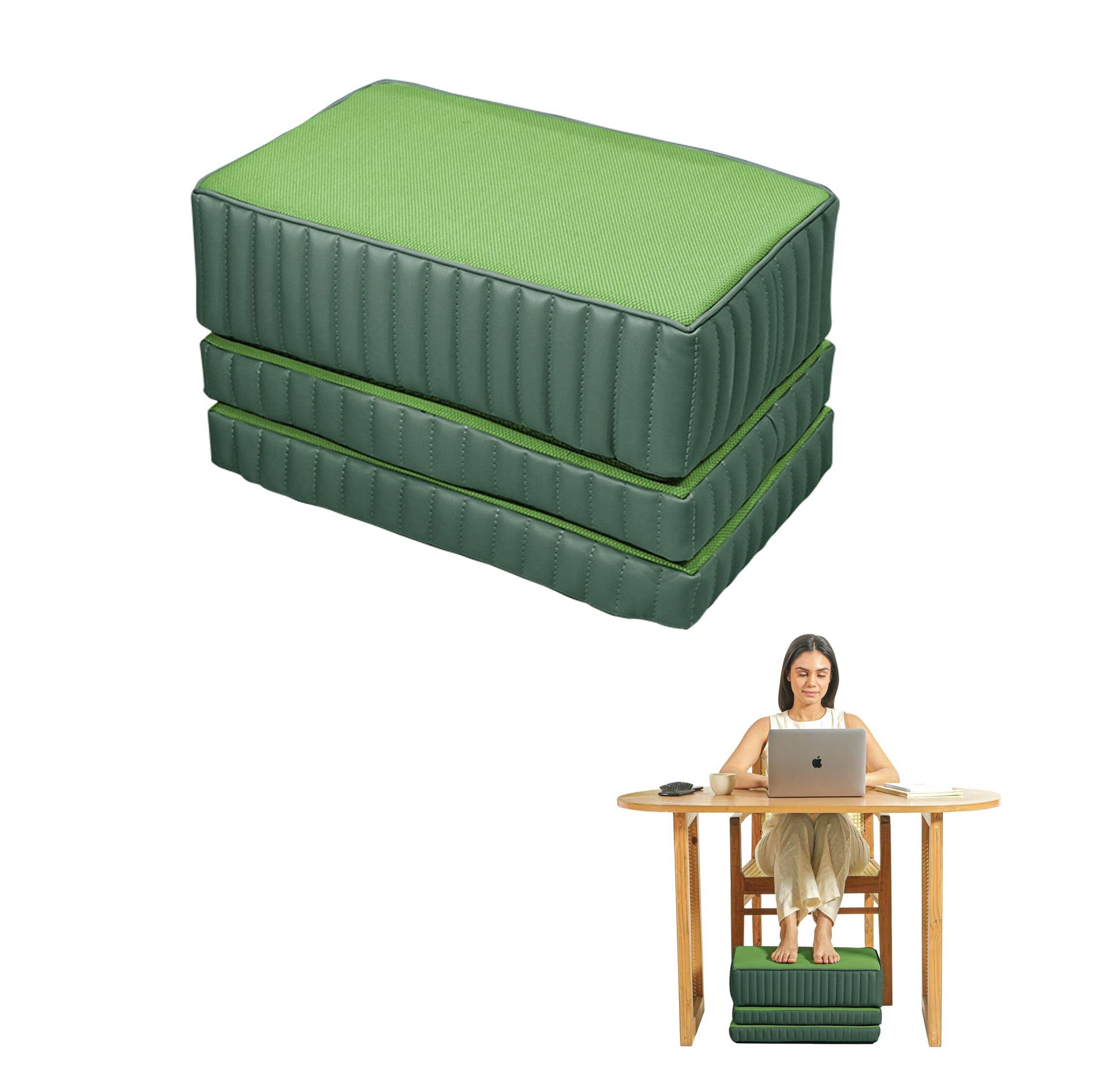 StepComfort Platform Footrest Foot Rest Cushion The White Willow Adjustable Footrest- 3Layers Forest 