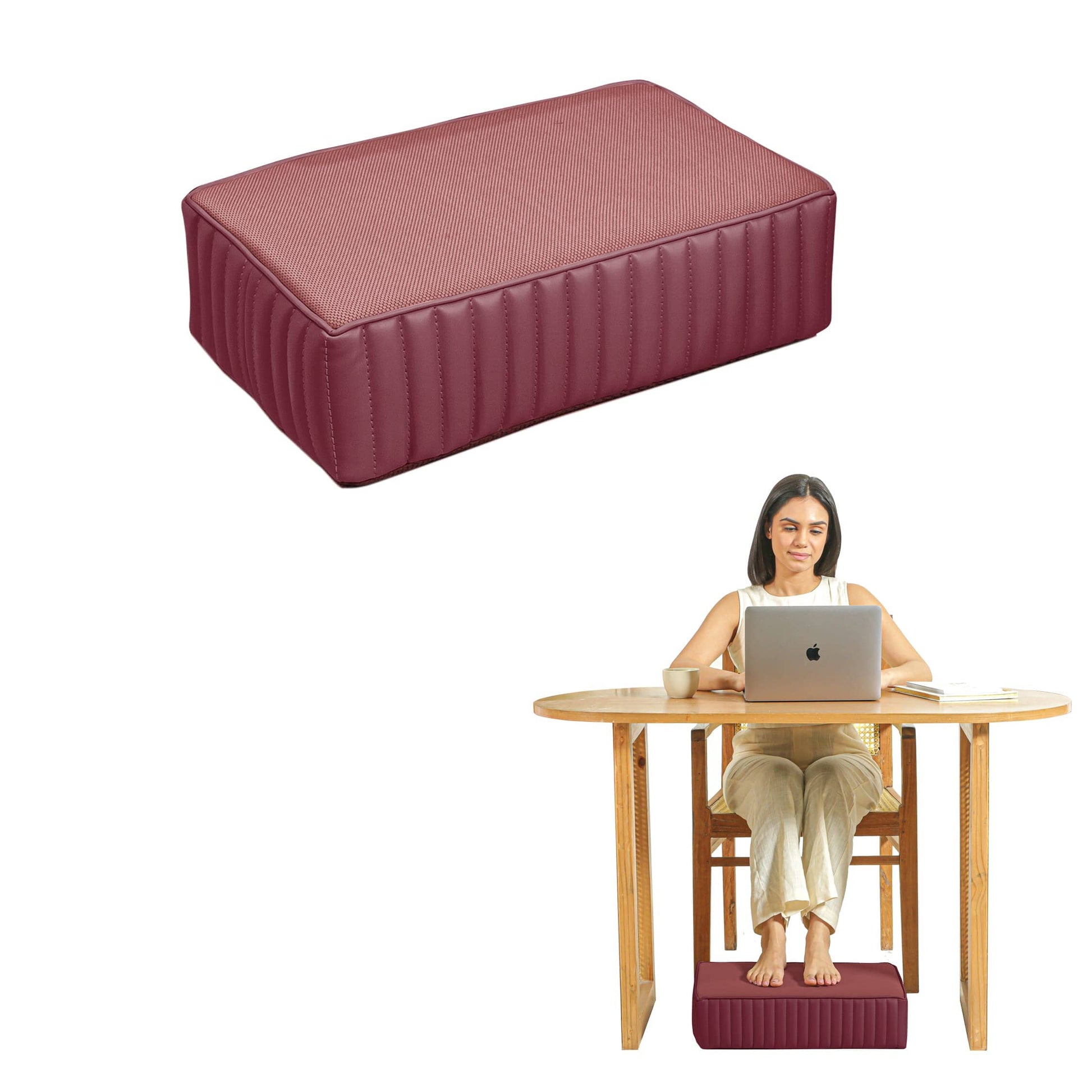 StepComfort Platform Footrest Foot Rest Cushion The White Willow Single Footrest Berry 