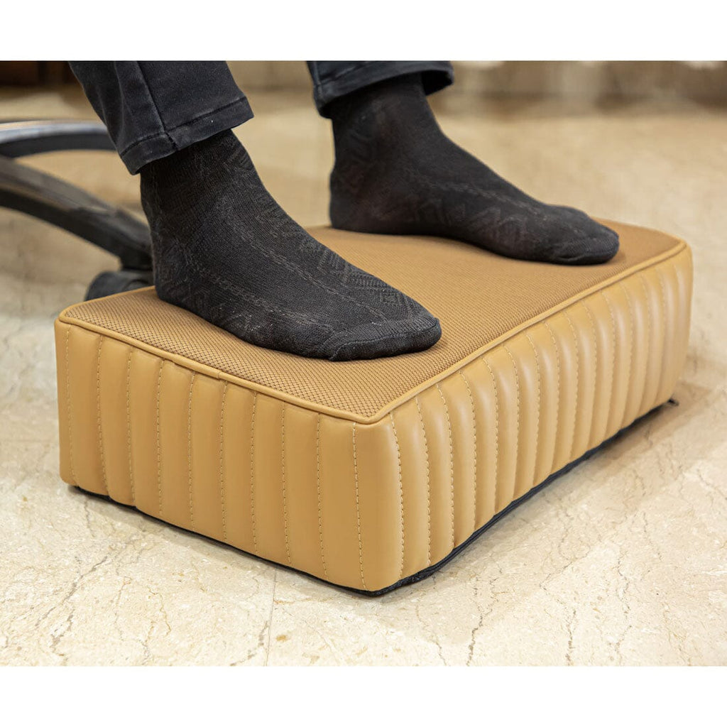 Synergy - High Resilience (HR) Foam Square Foot Rest Cushion for Feet & leg Support - Firm Foot Rest Cushion The White Willow Single Footrest Mango 