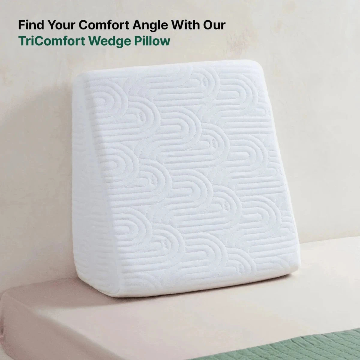 Terra- Cooling Gel Egg Crate & HR Foam Bed Wedge Pillow - Medium Firm Bed Wedge The White Willow 