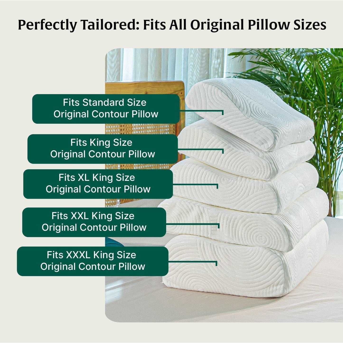 The Original Contour Pillows Cover Only - Pillow Cover - The White Willow