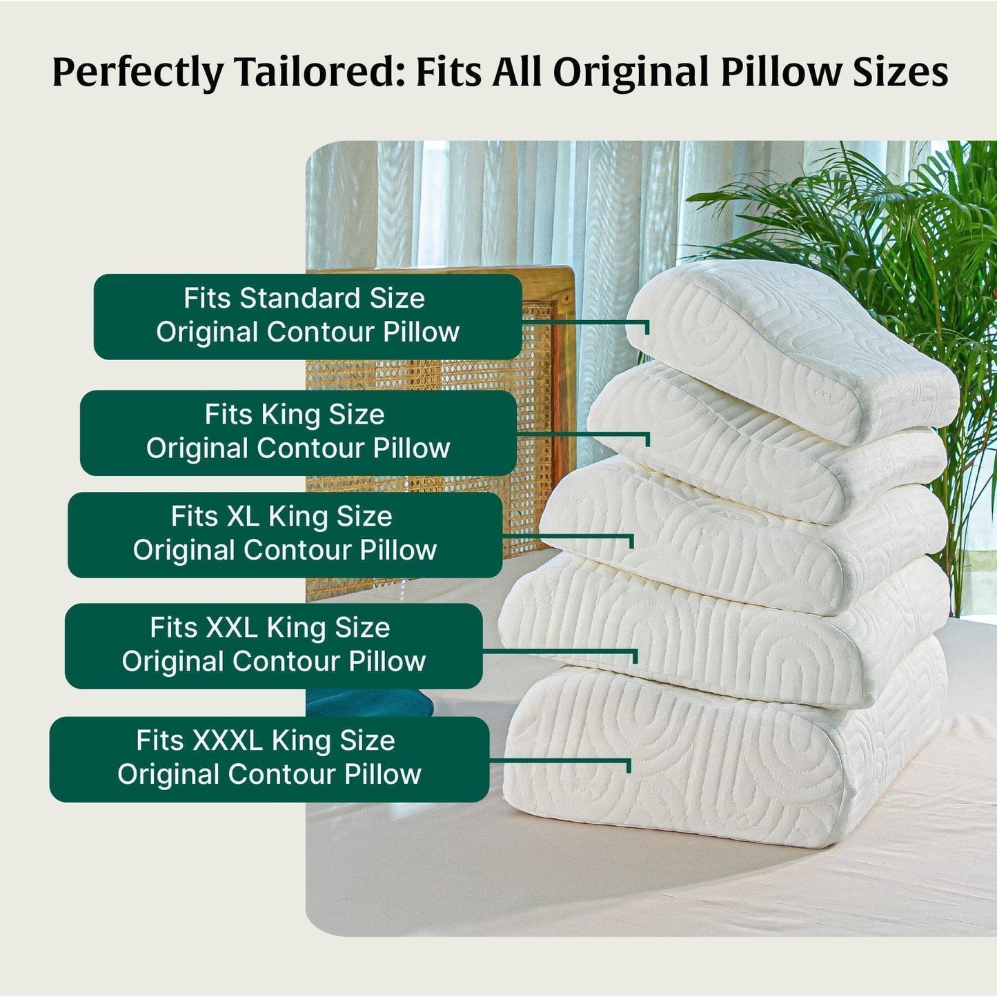 The Original Contour Pillows Cover Only - Pillow Cover - The White Willow