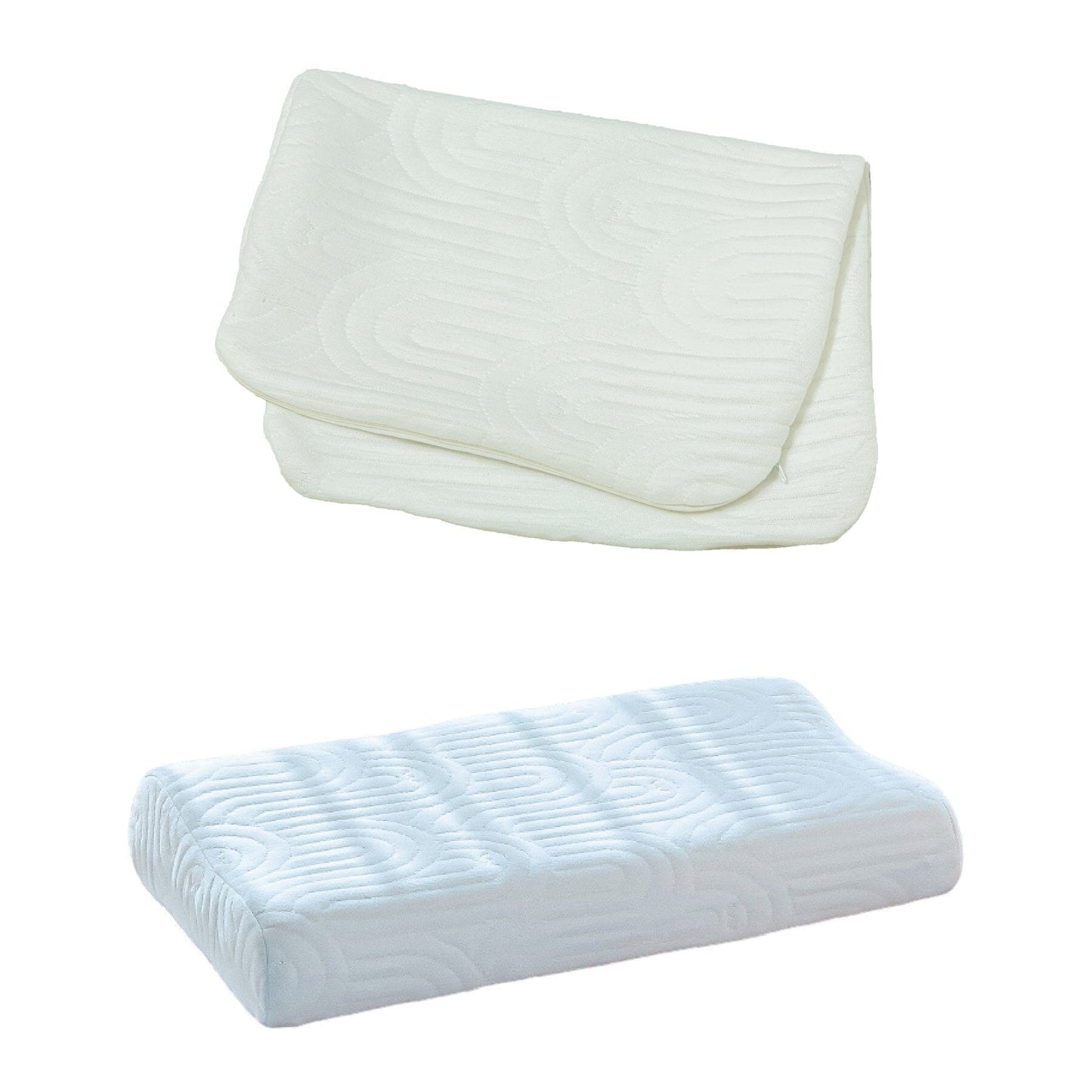 The Original Contour Pillows Cover Only Pillow Cover The White Willow Standard Size: 20 x 12 x 3/4 inch Creamy Calm 1