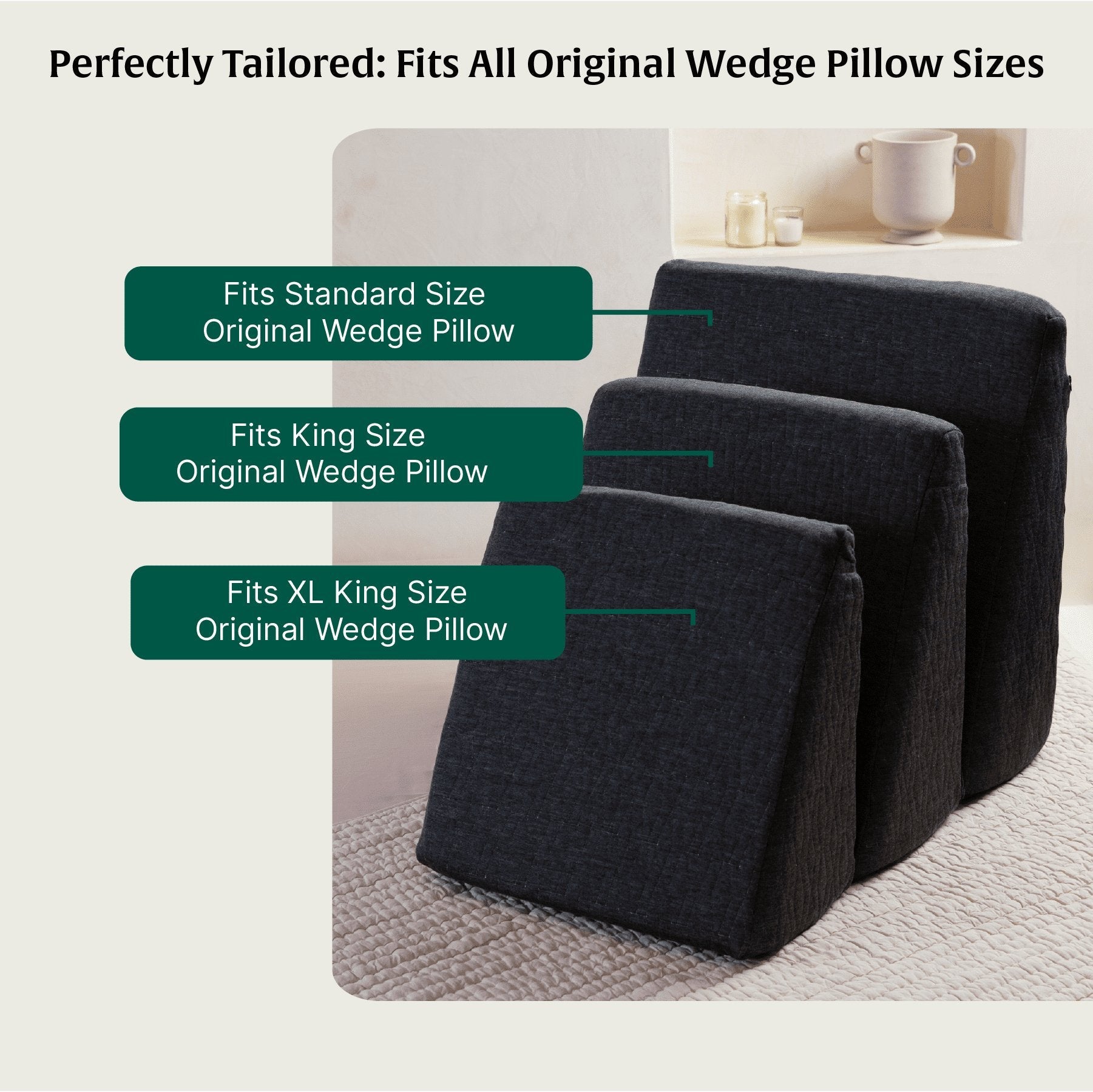 The Original Wedge Pillows Cover Only - Pillow Cover - The White Willow