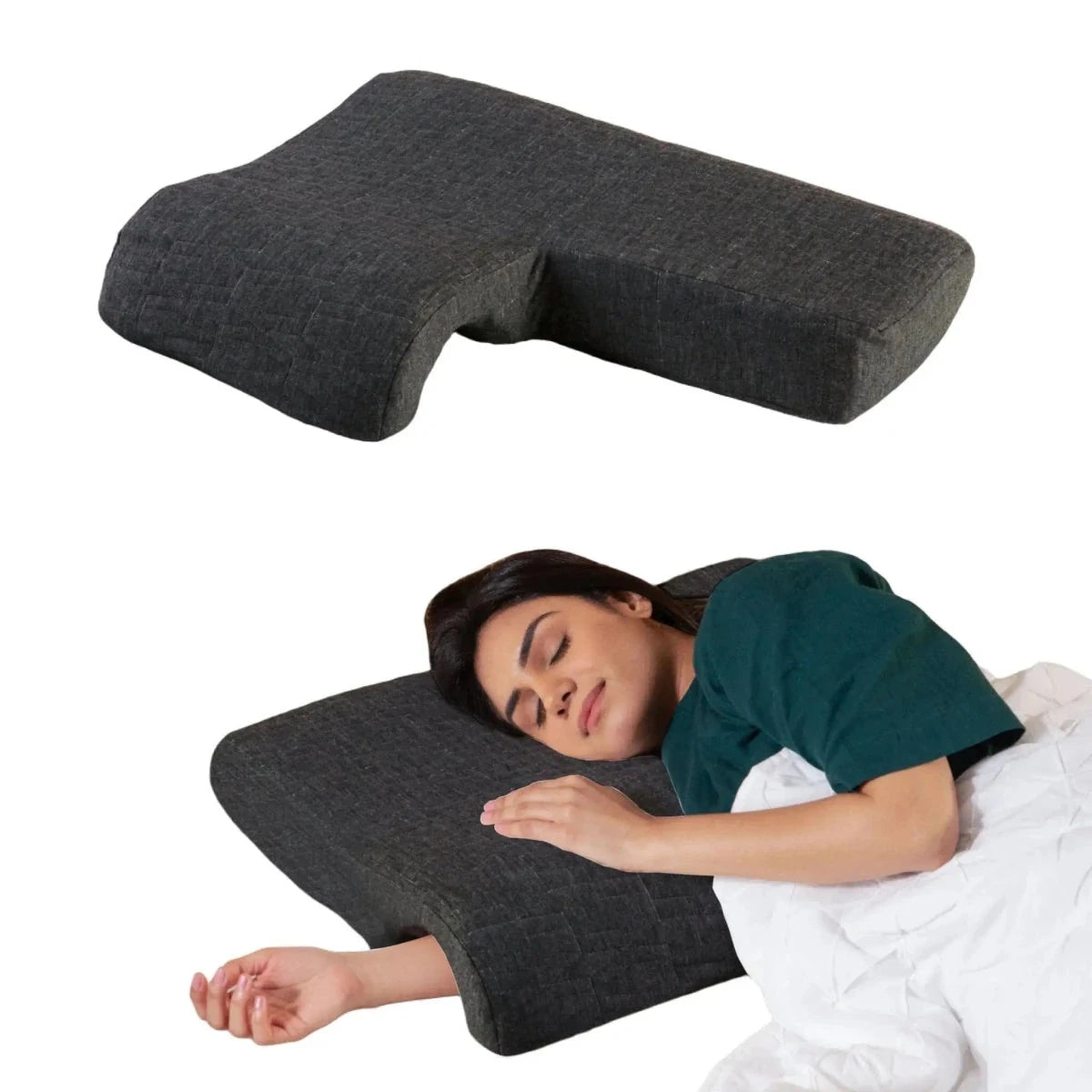 TogetherRest Hug Pillow Speciality Pillow The White Willow Right Side Grey 
