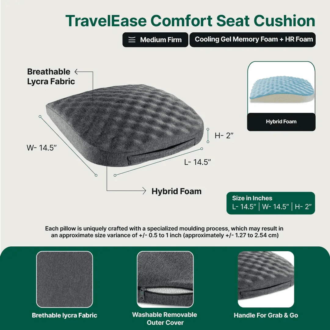 TravelEase Travel Seat Cushion The White Willow 