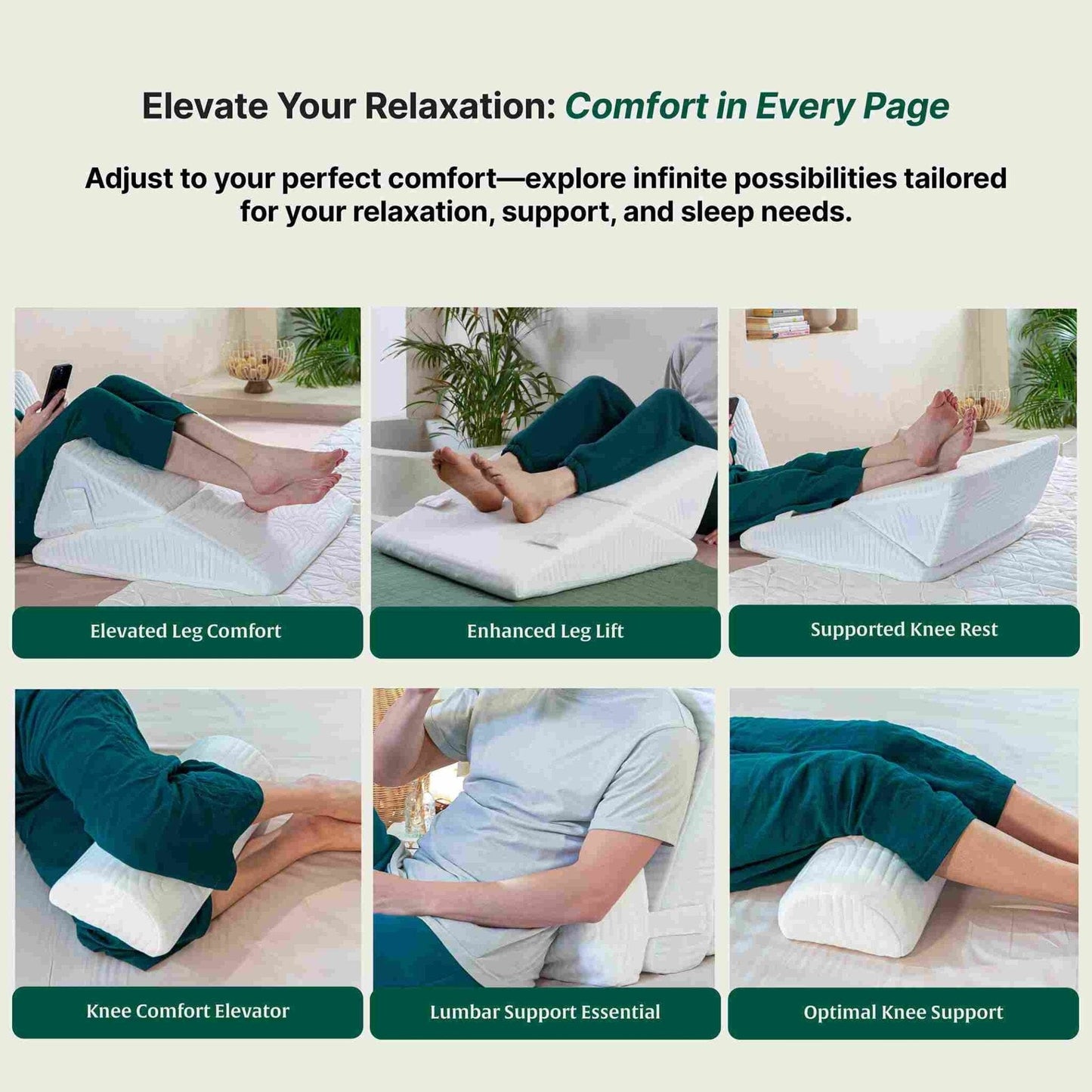 TriAdjust Comfort Plus Bed Wedge Pillow Bed Wedge The White Willow 