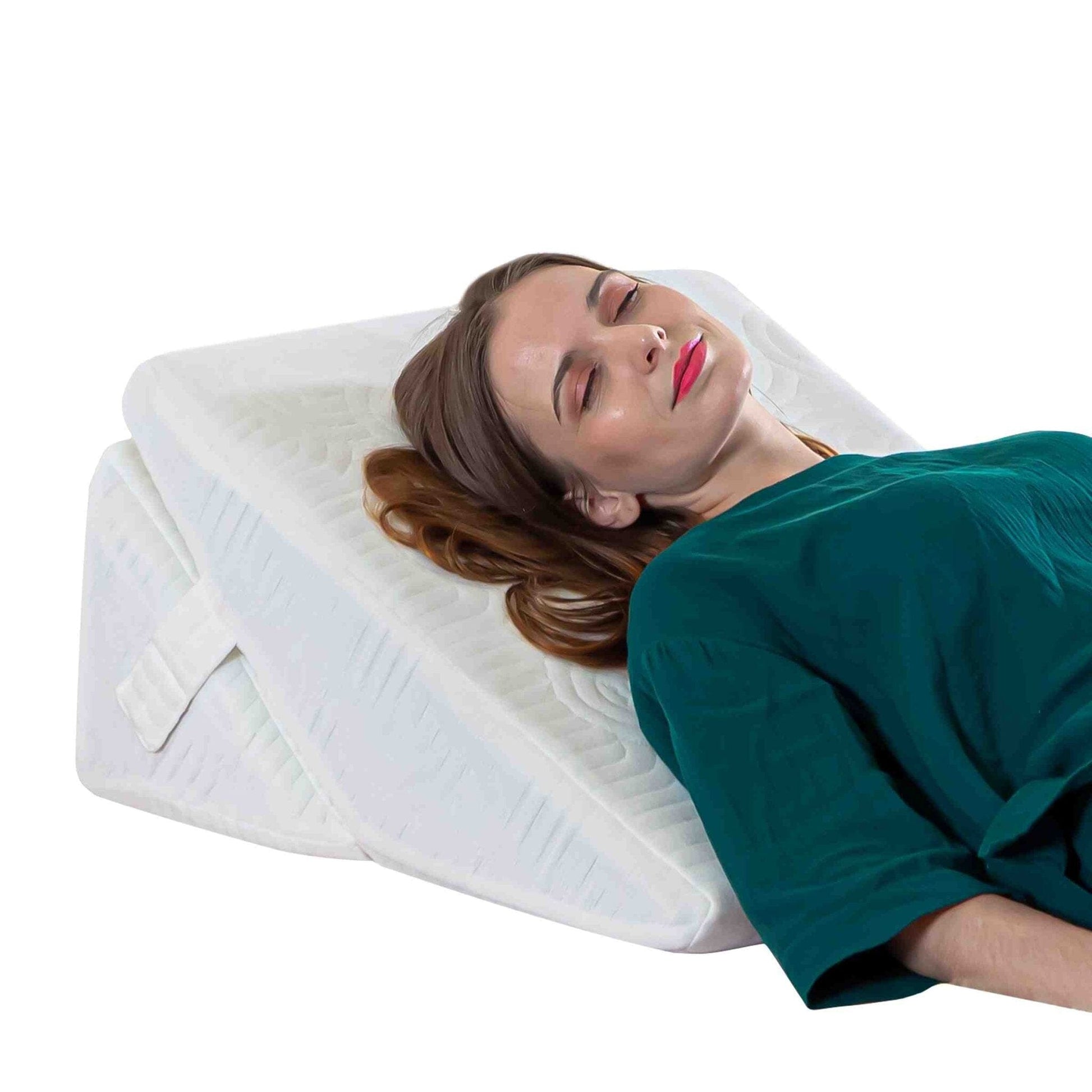 TriAdjust Comfort Wedge Pillow Bed Wedge The White Willow XL King- 24 x 22 x 12 inch Creamy Calm 