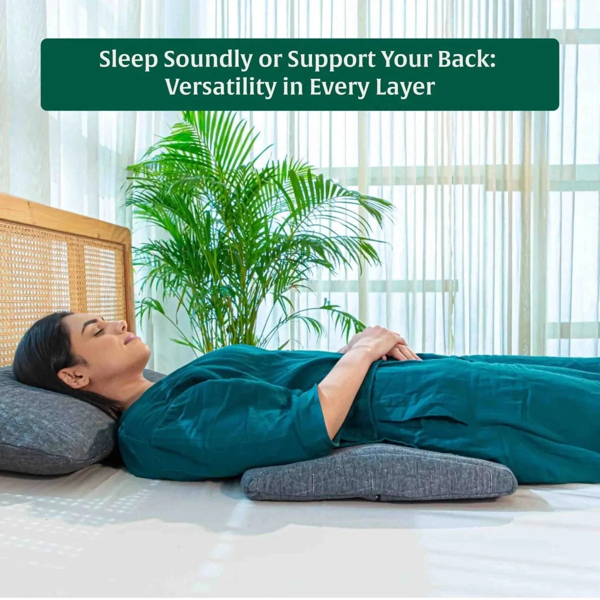 Triple Layer Adjustable Comfort Pillow Regular Pillow The White Willow 