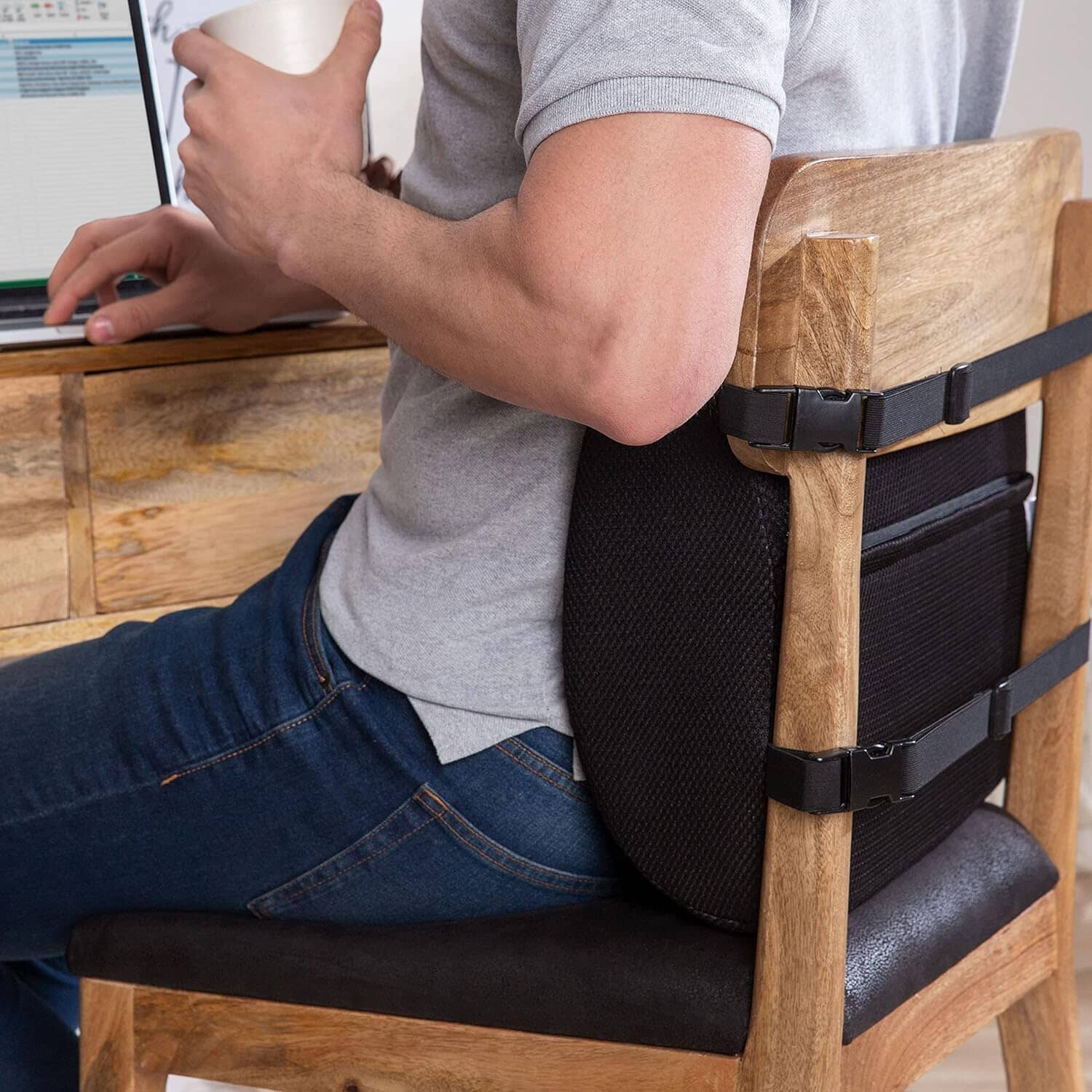 UpperEase Back Comfort Pillow Lumbar Back Support The White Willow 