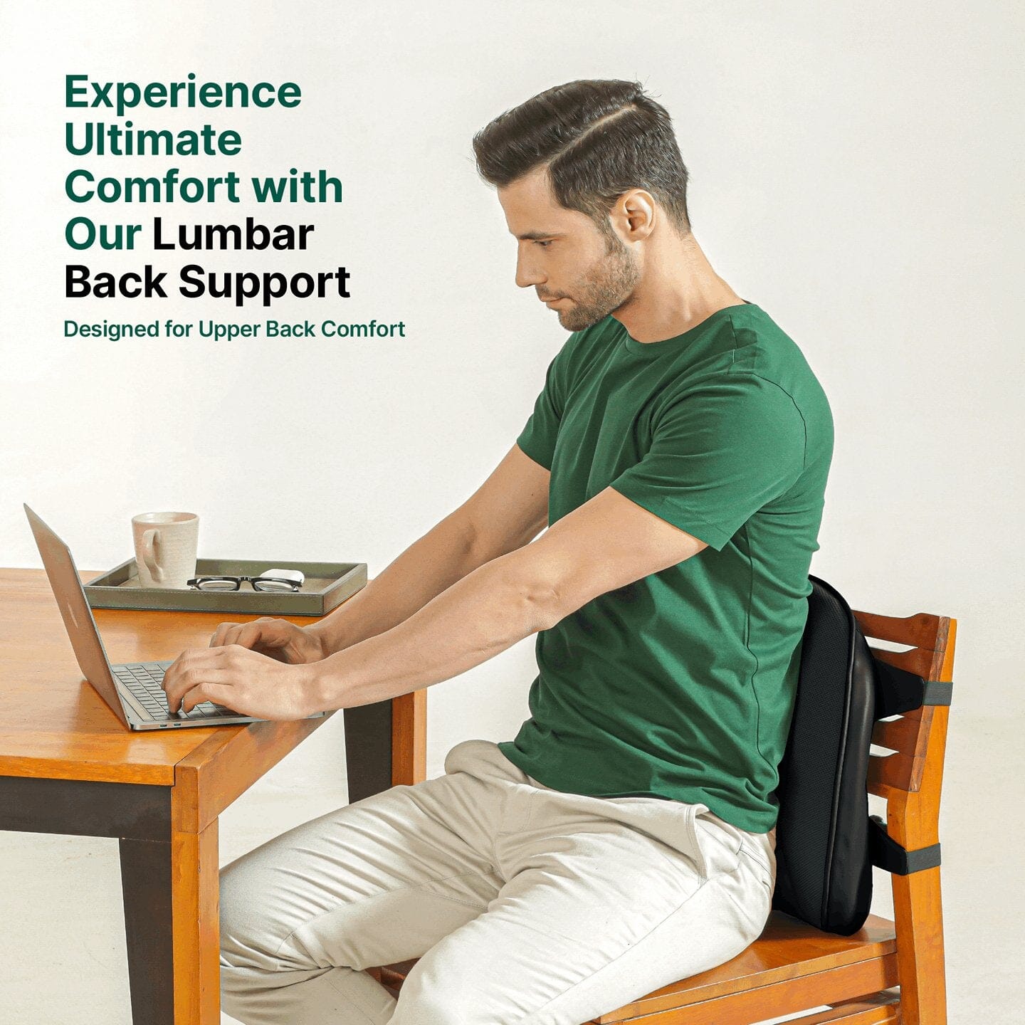UpperEase Back Comfort Pillow Lumbar Back Support The White Willow 