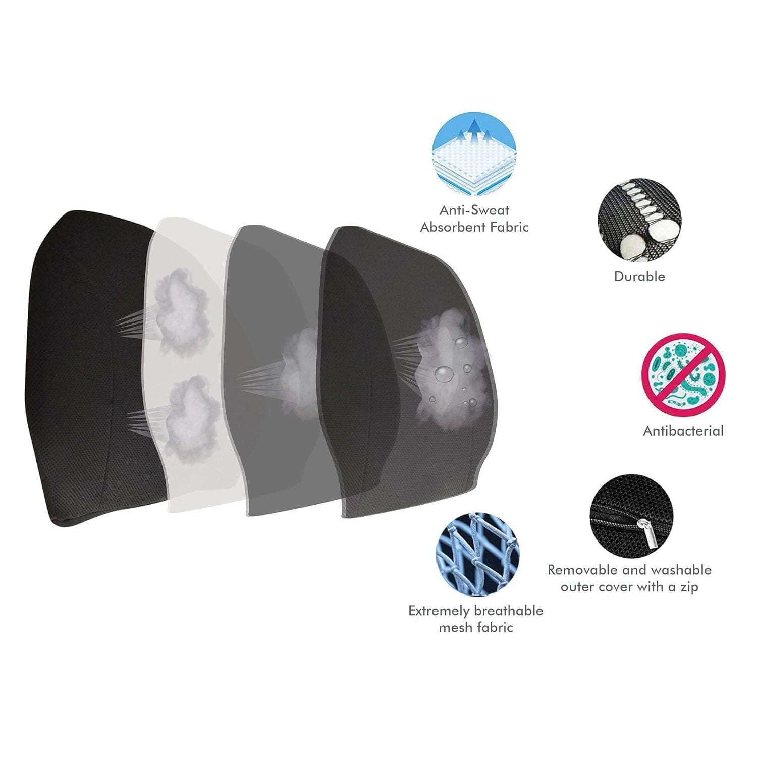 UpperEase Back Comfort Pillow Lumbar Back Support The White Willow 