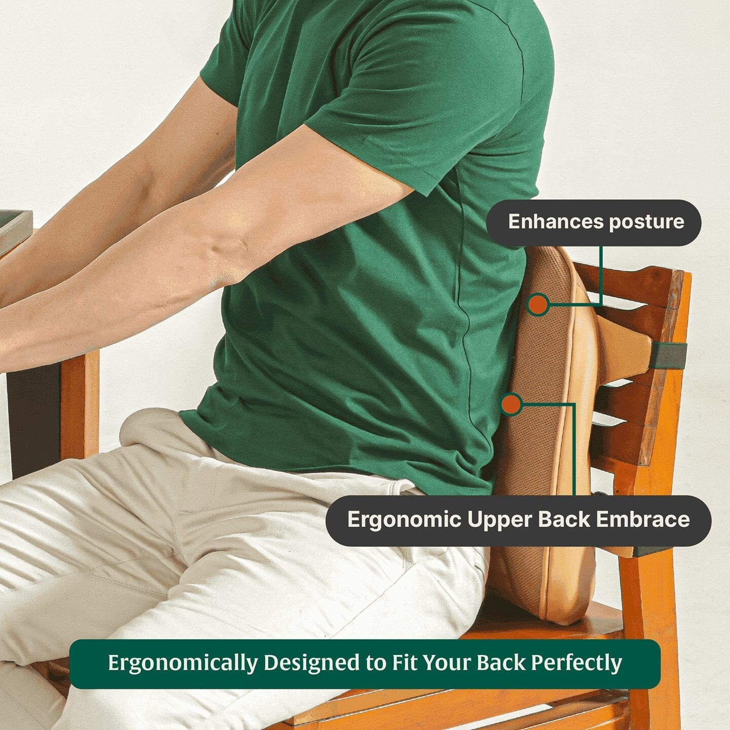 UpperEase Back Comfort Pillow Lumbar Back Support The White Willow 