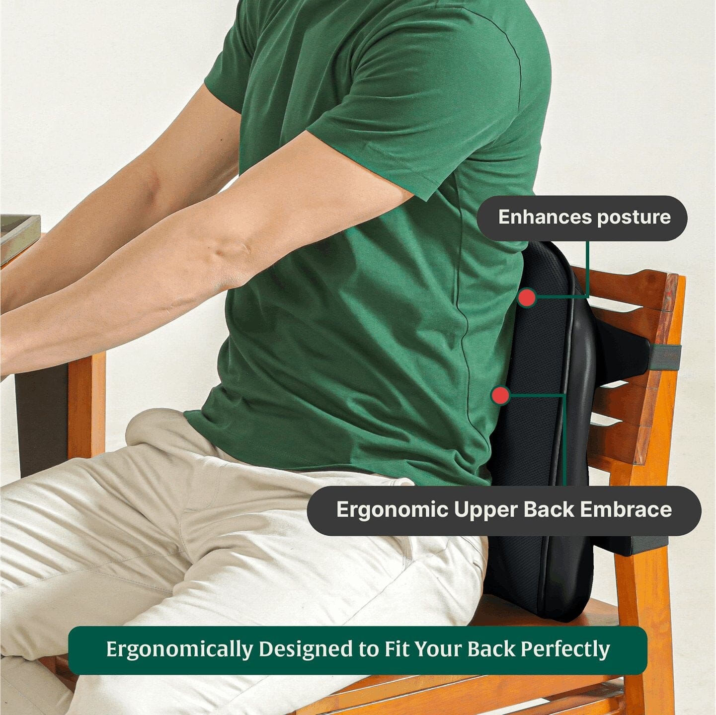 UpperEase Back Comfort Pillow Lumbar Back Support The White Willow 