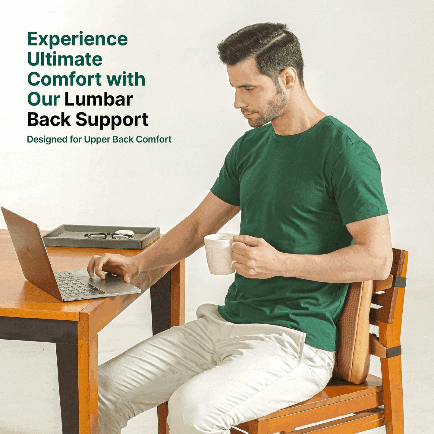 UpperEase Back Comfort Pillow Lumbar Back Support The White Willow 