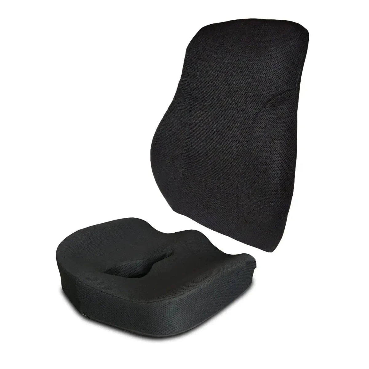Victor - Work From Home Combo - Lumbar Backrest & Coccyx Tailbone Seat Cushion - Medium Firm Combo-Back-Seat The White Willow 