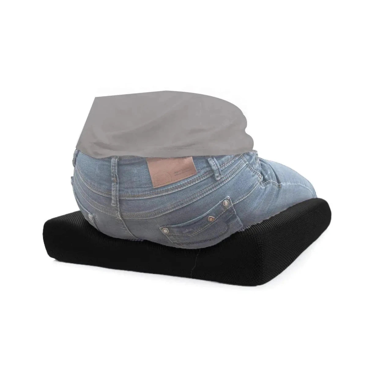 Workathon - Work From Home Combo - HR Foam Lumbar Backrest Pillow & Indoor Square Seat Cushion - 16" x 16" - Medium Firm Combo-Back-Seat The White Willow 