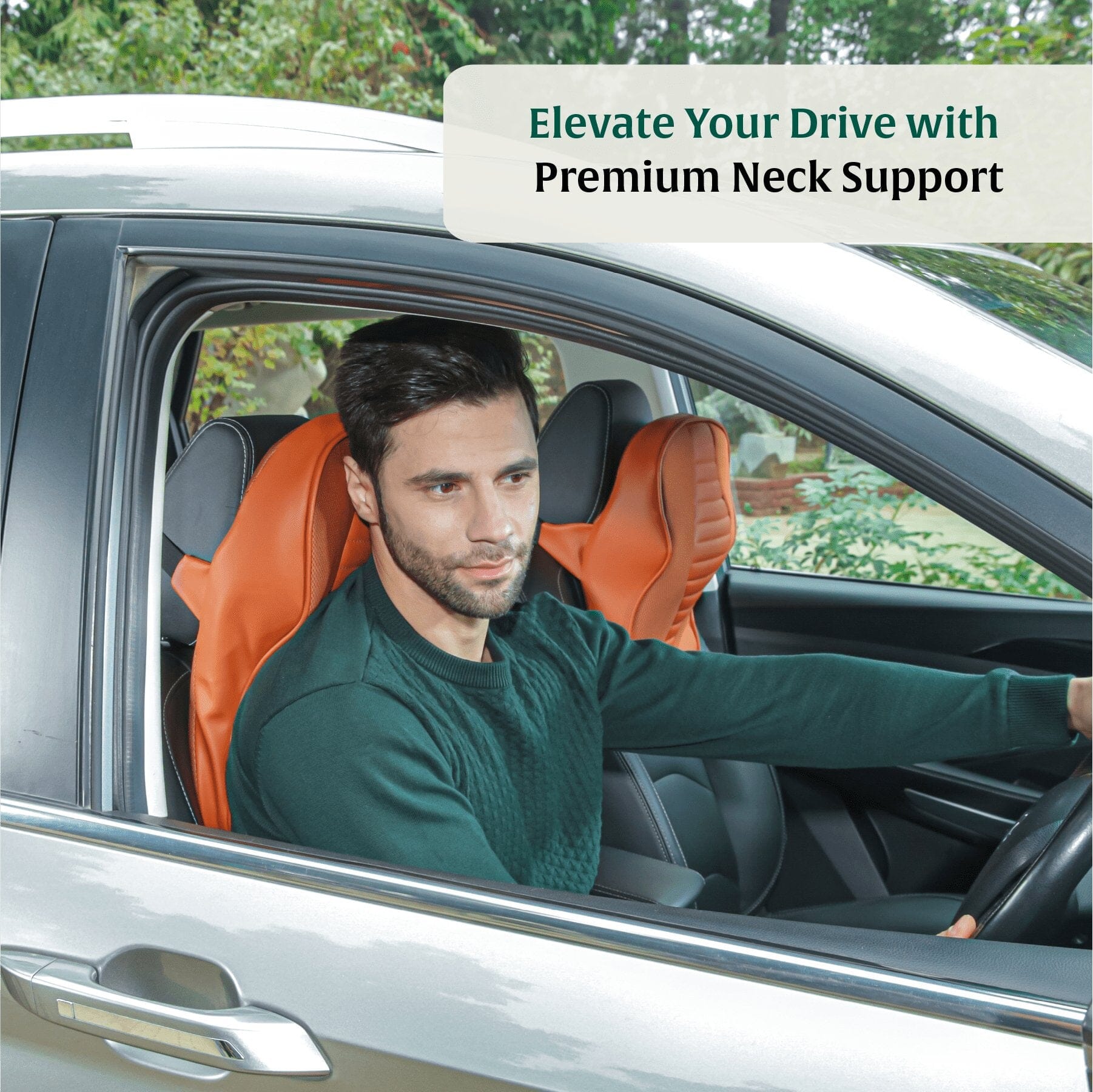 Zencurve Car Neckrest Travel Pillow The White Willow 