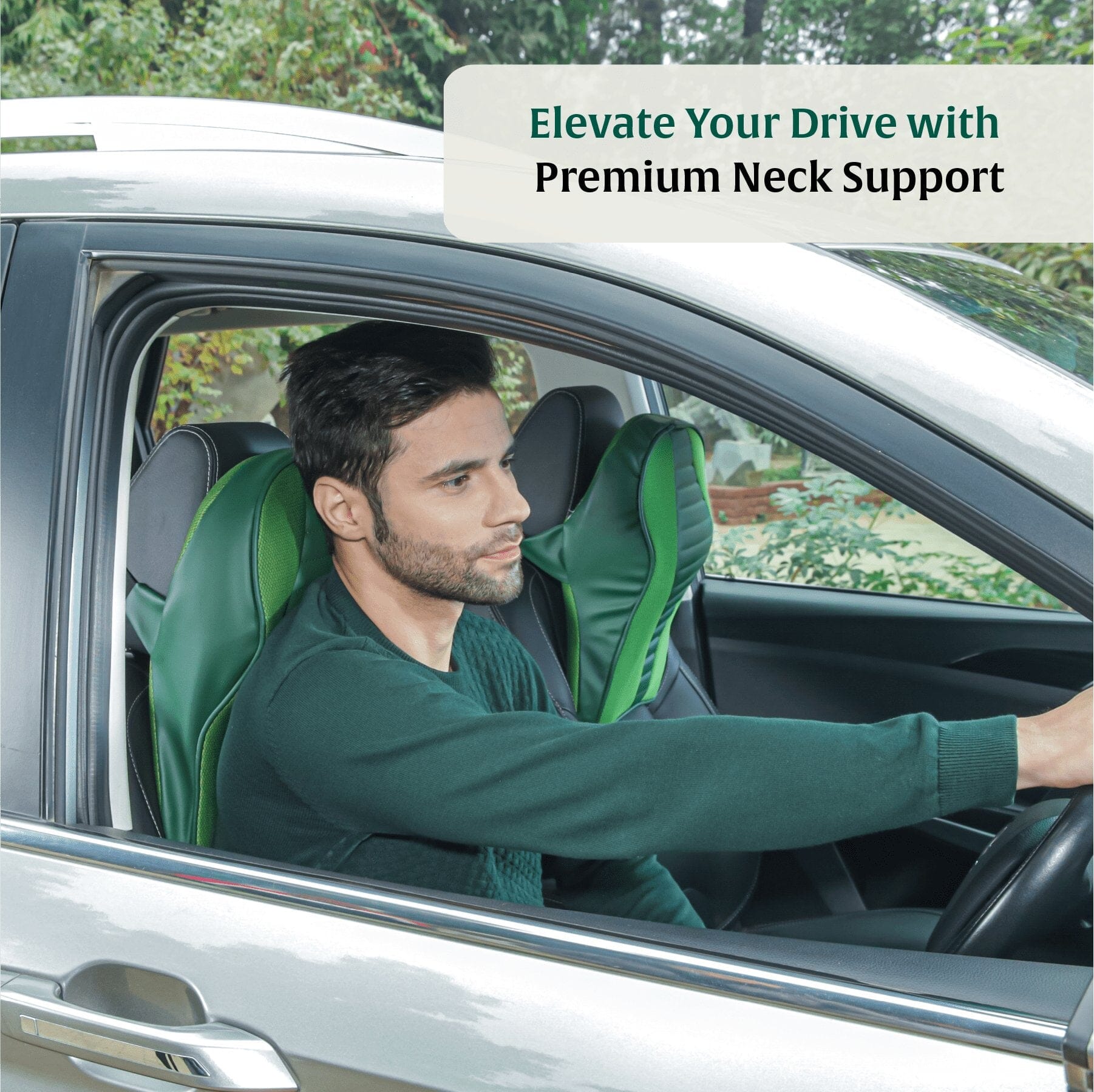 Zencurve Car Neckrest Travel Pillow The White Willow 